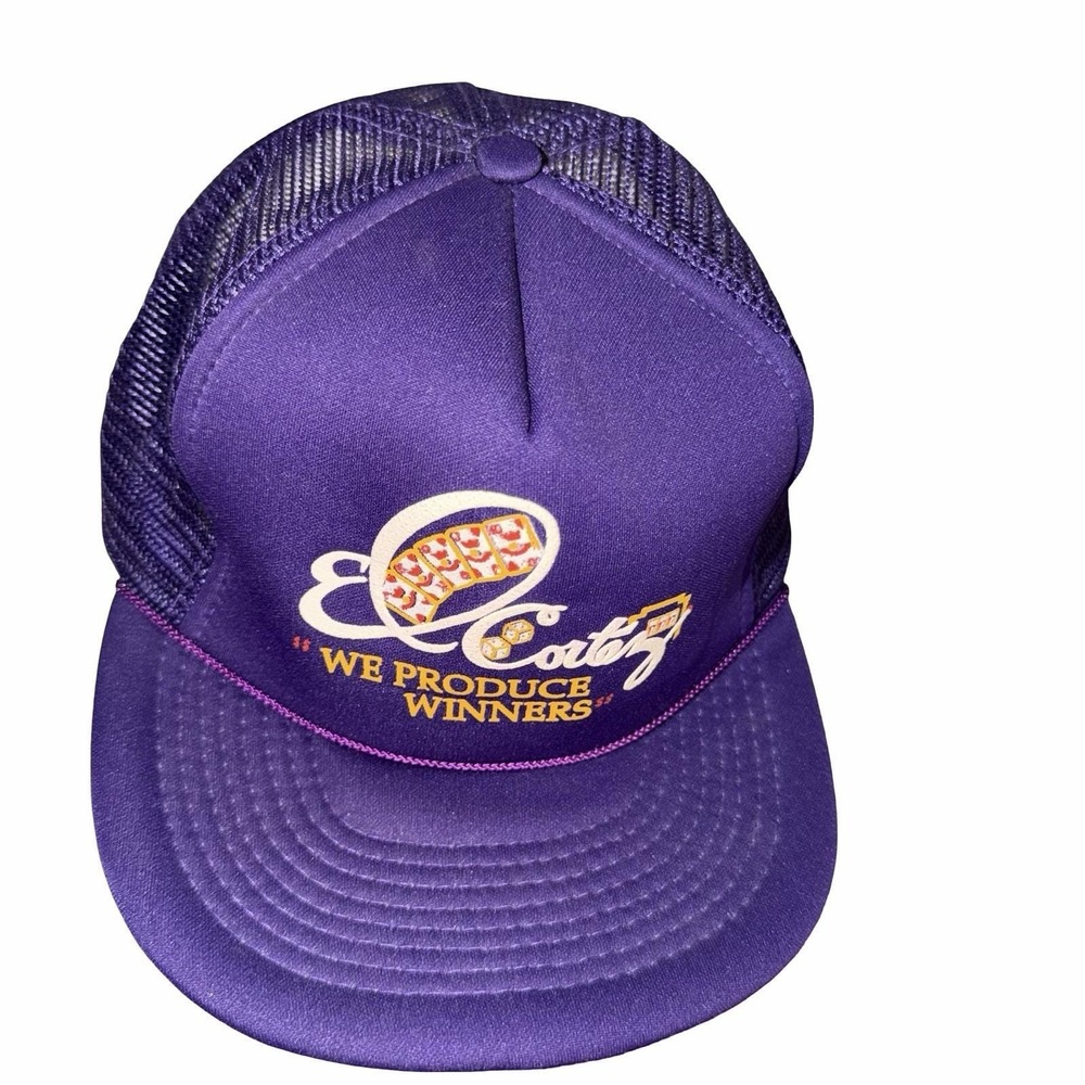 Vintage Old Vegas El Cortez "we Produce Winners" trucker hat. Fremont Casino